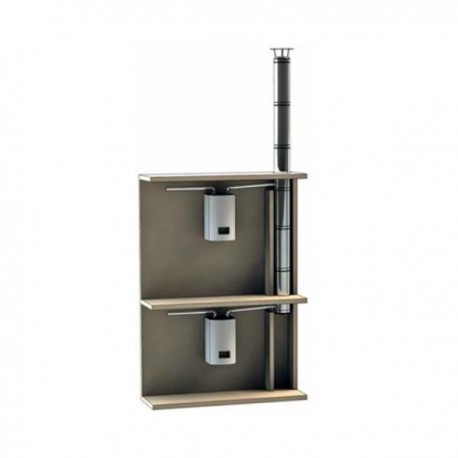 CHIMENEA MODULAR COLECTIVA CONCÉNTRICA EN DOBLE PARED AISLADA SEE