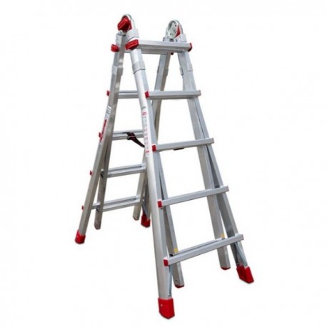 ESCALERA TELESCÓPICA MULTIUSOS PROFESIONAL EN ALUMINIO REF. TELES FARAONE