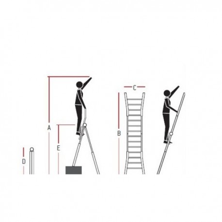 ESCALERA TELESCÓPICA MULTIUSOS PROFESIONAL EN ALUMINIO REF. TELES FARAONE