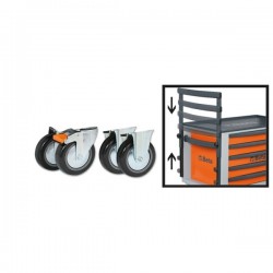 KIT DE 4 RUEDAS Y BARRA PARA CARRO DE HERRAMIENTAS MODELO C23ST BETA