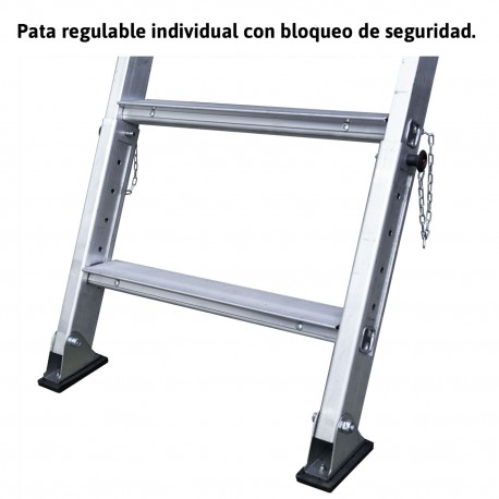 Patas regulables con bloqueo de seguridad