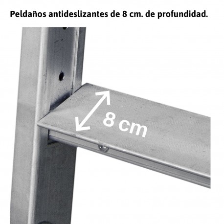 Peldaños antideslizantes