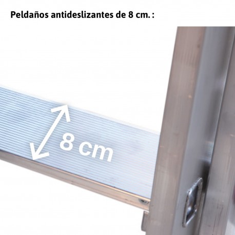 Altura de andamio regulable