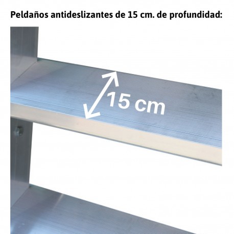 Peldaños antideslizantes