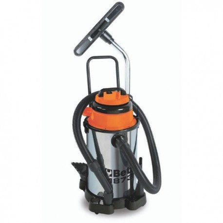 ASPIRADOR 20 LITROS PARA POLVO Y AGUA EN ACERO INOX BETA REF. 1873