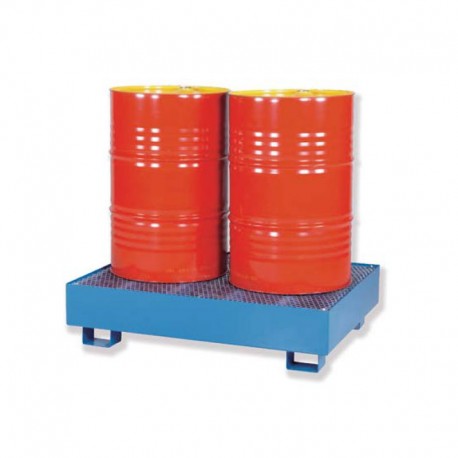 CUBETO DE RETENCIÓN CON REJILLA 2 BARRILES 210 L GAYNER