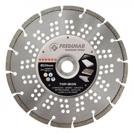 DISCO DIAMANTADO TODOTERRENO TOP-IRON Ø125 MM FREDIMAR