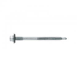 TORNILLO AUTOTALADRANTE 5,5/6,3 x 115 MM CABEZA HEXAGONAL CON ARANDELA P16 ZINCADO PACK 500 UD.