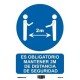 SEÑAL DE OBLIGATORIO DISTANCIA DE SEGURIDAD 2MT RD20674 NORMALUZ