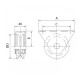 Plano de polea de caja 80 x 20 v