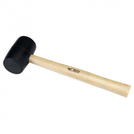 MAZA DE GOMA NEGRA CON MANGO DE MADERA REF.196780 ALYCO
