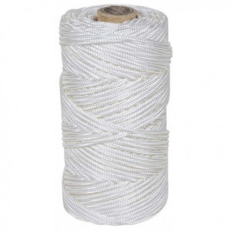 BOBINA DE CORDÓN DE RIEL EN POLIPROPILENO DE 2,5MM/ 200M BLANCO REF.424004001044 ROMBULL