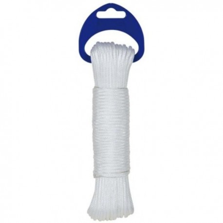 MADEJA DE CORDÓN DE RIEL EN POLIPROPILENO DE 2,5MM 20M BLANCO REF.424304001844 ROMBULL