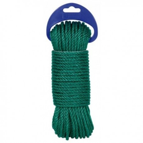 MADEJA DE CUERDA CABLEADA POLIETILENO 5MM 15M VERDE REF.434309001711 ROMBULL