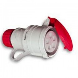CLAVIJA ENCHUFE HEMBRA CEE 3P+T 380V ROJO REF.FME041100053