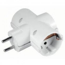 ADAPTADOR PARA ENCHUFES DE 3 TOMAS REF.WES103501030 ASEIN