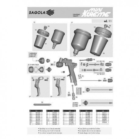 PISTOLA PARA PINTAR GRAVEDAD MINIXTREM G REF.10111809 SAGOLA