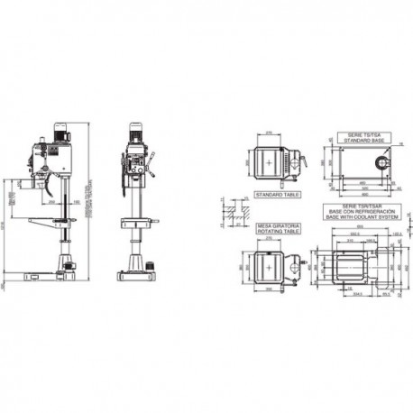 TALADRO DE COLUMNA TS-25 ERLO