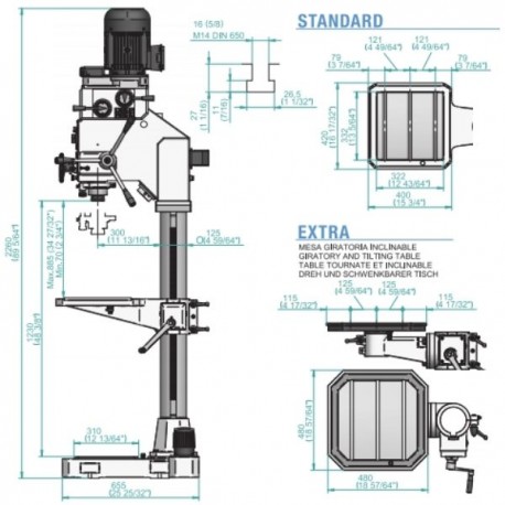 TALADRO DE COLUMNA TSA-32 ERLO