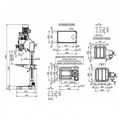 TALADRO DE COLUMNA GP-40 ERLO