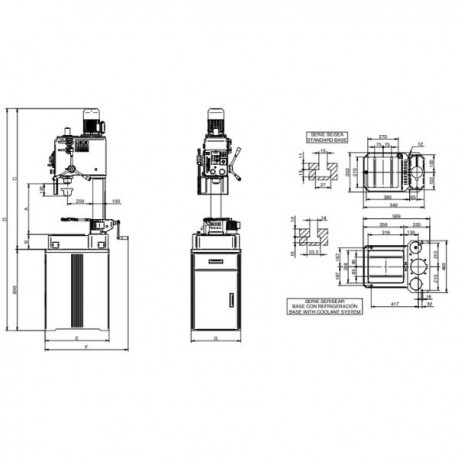 TALADRO DE SOBREMESA SE-25 ERLO