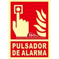 SEÑAL PULSADOR DE ALARMA EN PVC CLASE BRD00111 NORMALUZ