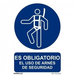 SEÑAL OBLIGATORIO EL USO DEL ARNÉS PVC CLASE B RD20001 NORMALUZ