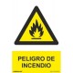 SEÑAL DE PELIGRO DE INCENDIO PVC 210X300MM RD30000 NORMALUZ