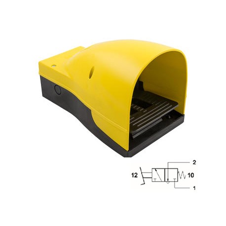 PEDAL NEUMÁTICO 3/2 VÍAS NC 4MM MONOESTABLE REF. 06V14 AIGNEP