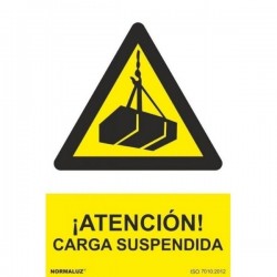 SEÑAL DE PELIGRO POR CARGA SUSPENDIDA PVC RD30005 NORMALUZ