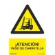 SEÑAL DE ATENCIÓN PASO DE CARRETILLAS PVC RD30006 NORMALUZ