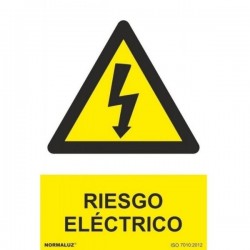 SEÑAL DE RIESGO ELÉCTRICO PVC 210X300MMRD30007 NORMALUZ