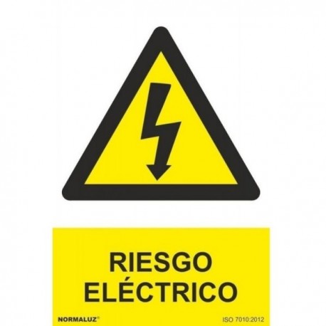 SEÑAL DE RIESGO ELÉCTRICO PVC 210X300MMRD30007 NORMALUZ