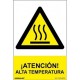 SEÑAL DE PELIGRO ATENCIÓN ALTA TEMPERATURA PVC 210X300MM RD30020 NORMALUZ