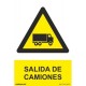 SEÑAL SALIDA DE CAMIONES PVC 210X300MM RD30023 NORMALUZ