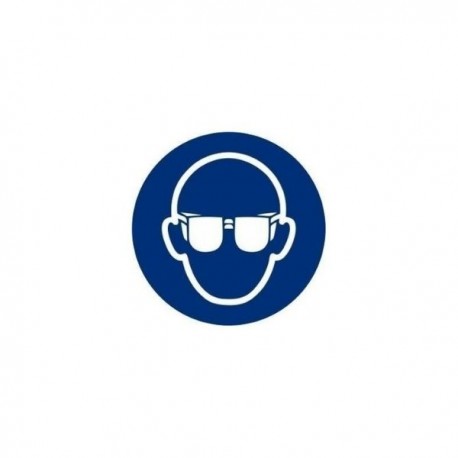 SEÑAL ADHESIVA CIRCULAR USO OBLIGATORIODE GAFAS 9 CM 10U RD28602 NORMALUZ