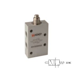 VÁLVULA DE PUNTAL 16MM 3/2 VÍAS DE ACCIONAMIENTO MECÁNICO ROSCA DE 1/8 REF. 3VG0 3 NC AIGNEP