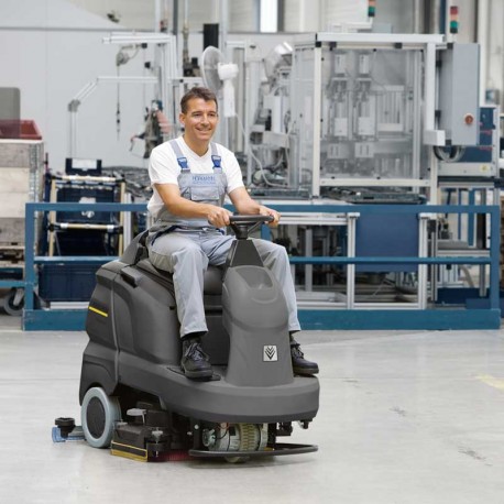 limpieza de almacén karcher fregadora aspiradora