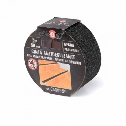CINTA ADHESIVA ANTIDESLIZANTE 50MM x 15M NEGRA DE TARGET
