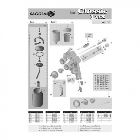 PISTOLA PARA PINTAR CLASSIC LUX PICO REF.20141402 SAGOLA