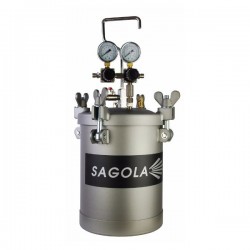 CALDERÍN 10L 610 CON MANÓMETRO GALVANIZADO REF.40000273 SAGOLA