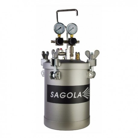 CALDERÍN 10L 610 CON MANÓMETRO GALVANIZADO REF.40000273 SAGOLA