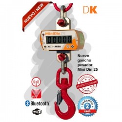 GANCHO PESADOR MINIDIN-25MM CON DISPLAY LCD DINAKSA