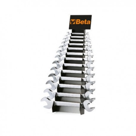 JUEGO DE 13 LLAVES FIJAS DE 2 BOCAS ABIERTAS + SOPORTE BETA REF. 55/SP13