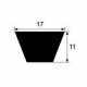Medidas Correa Trapezoidal B-102