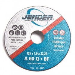 DISCO DE CORTE 125 X 1 JENDER ABRASIVOS