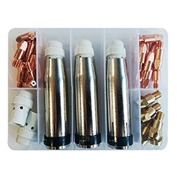 ESTUCHE DE ACCESORIOS PARA ANTORCHA DE SOLDADURA MIG 36 MÉTRICA 6