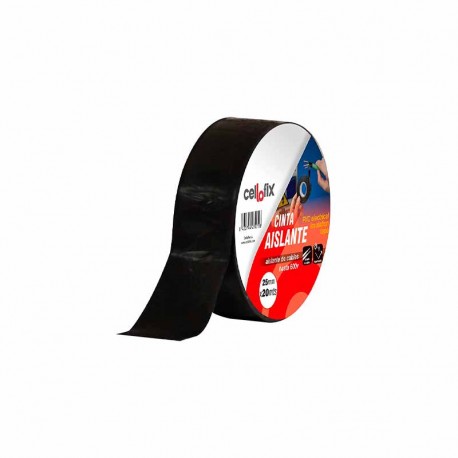 CINTA AISLANTE NEGRA 19MMx20M DE CELLOFIX
