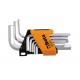JUEGO 9 LLAVES MACHO HEXAGONALES ACODADAS CROMADAS BETA REF.96/SC9