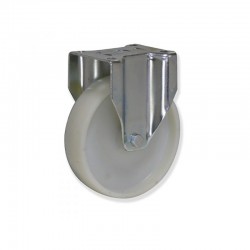 RUEDA FIJA CON SOPORTE DE NYLON DE 150 MM PLETINA 135 X 110 MM TIPO INDUSTRIAL SOPORTA 800 KG